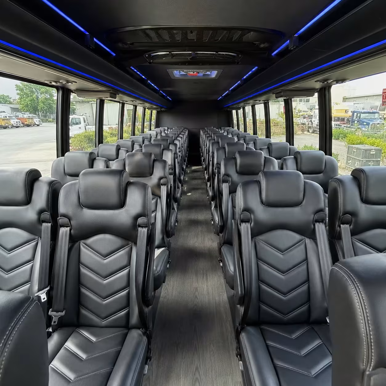 25 passenger minibus inside