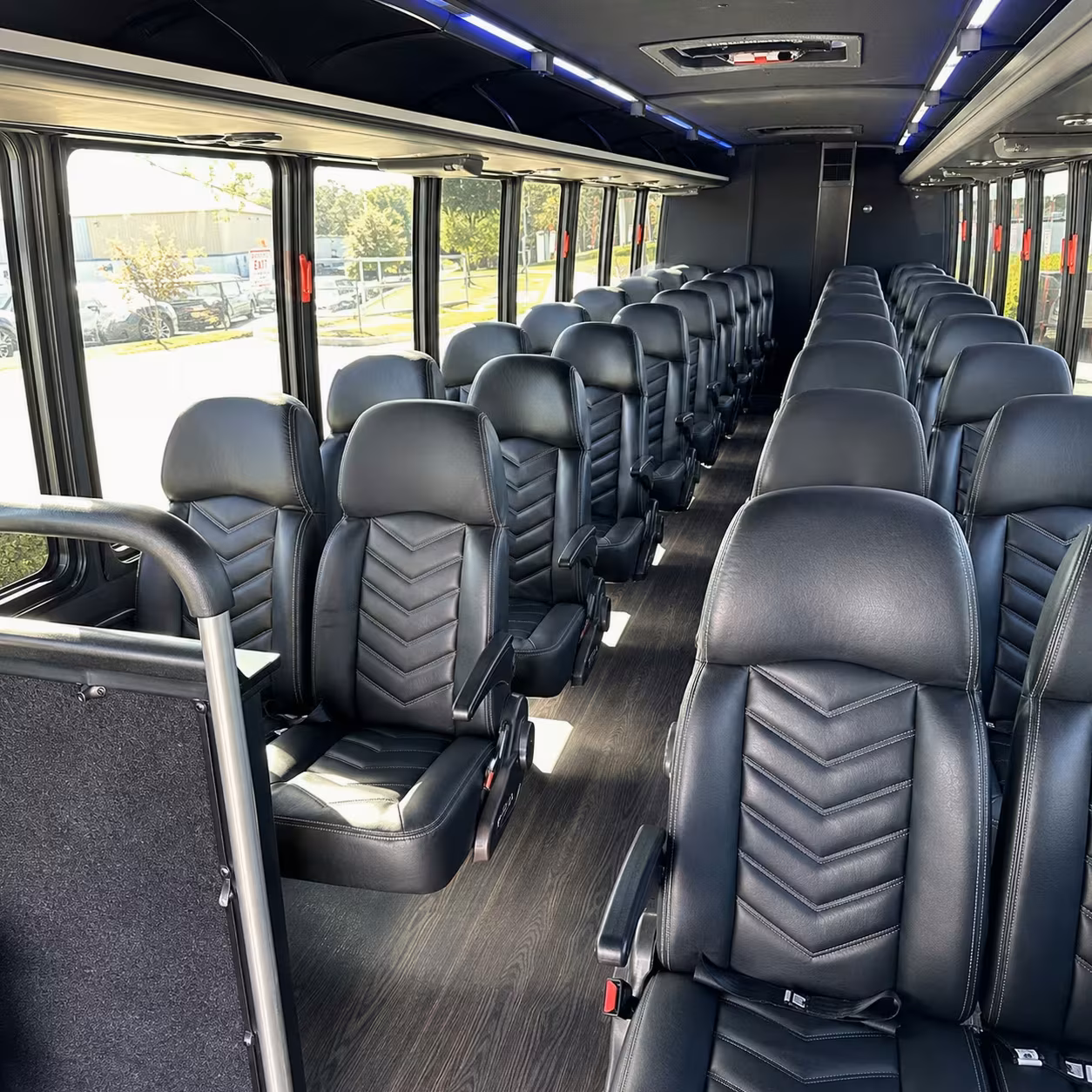 28 passenger minibus interior