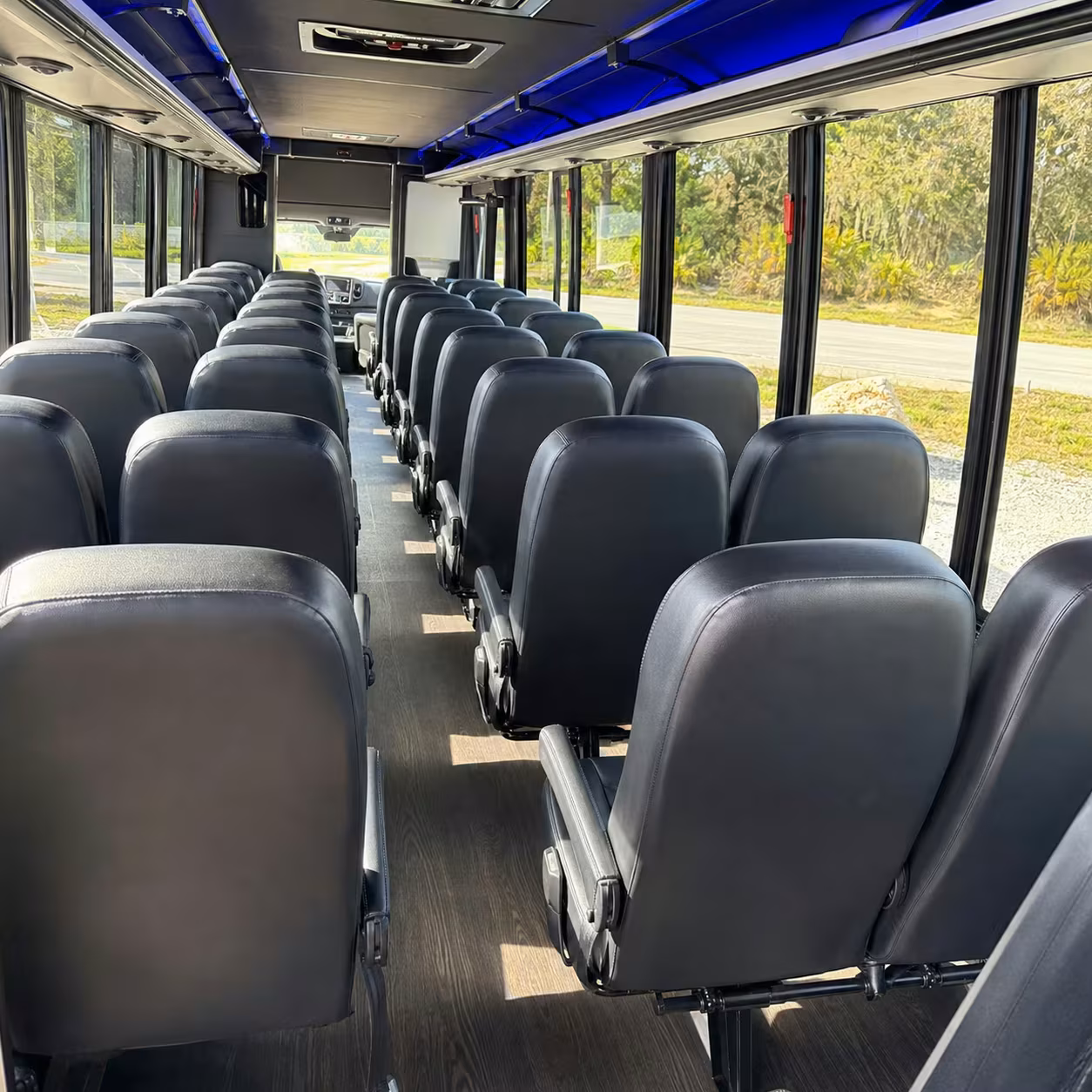 30 passenger minibus inside