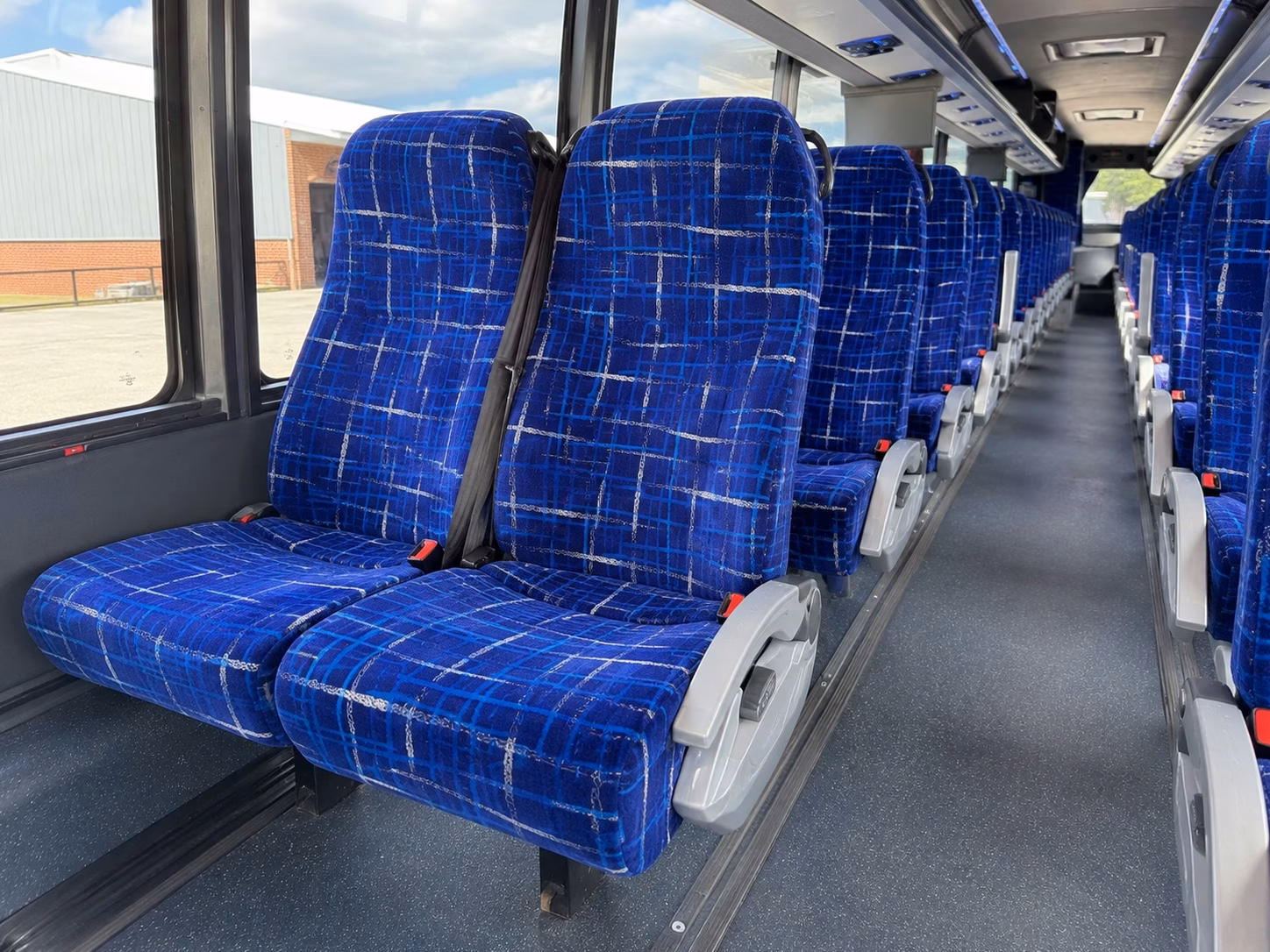 56 passenger charter bus interior