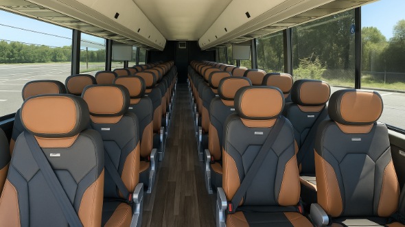 50 passenger charter bus interior fort collins