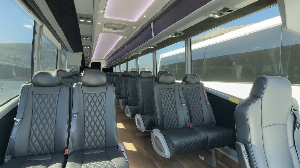 fort collins 25 passenger minibus inside